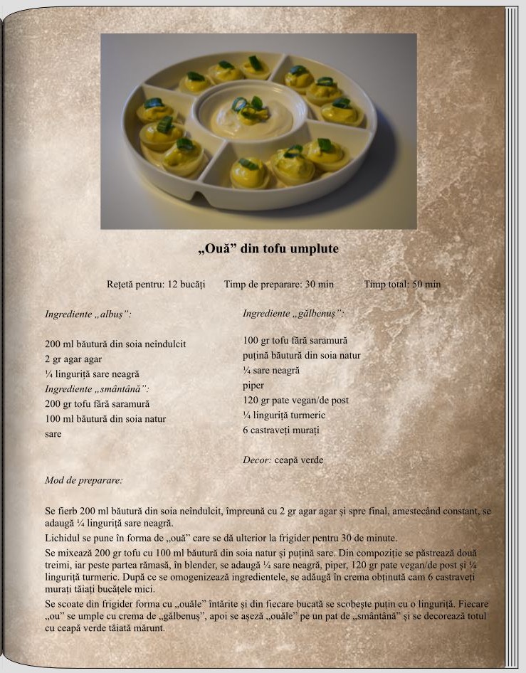 Ouă umplute vegane