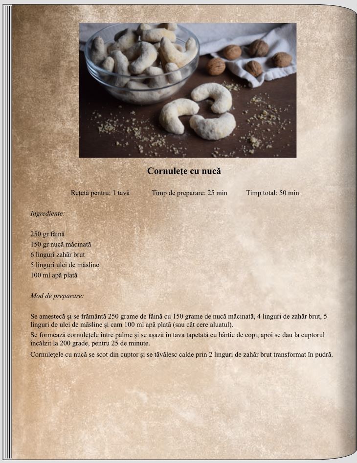 Cornulețe cu nucă