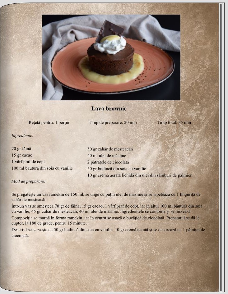 Lava brownie