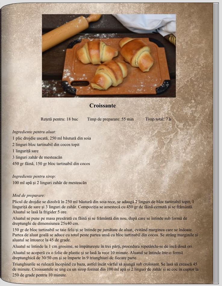 Croissante delicioase vegane