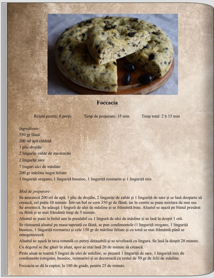Foccacia pufoasă - Panificație - Rețete delicioase, vegane pentru unii, de post pentru alții