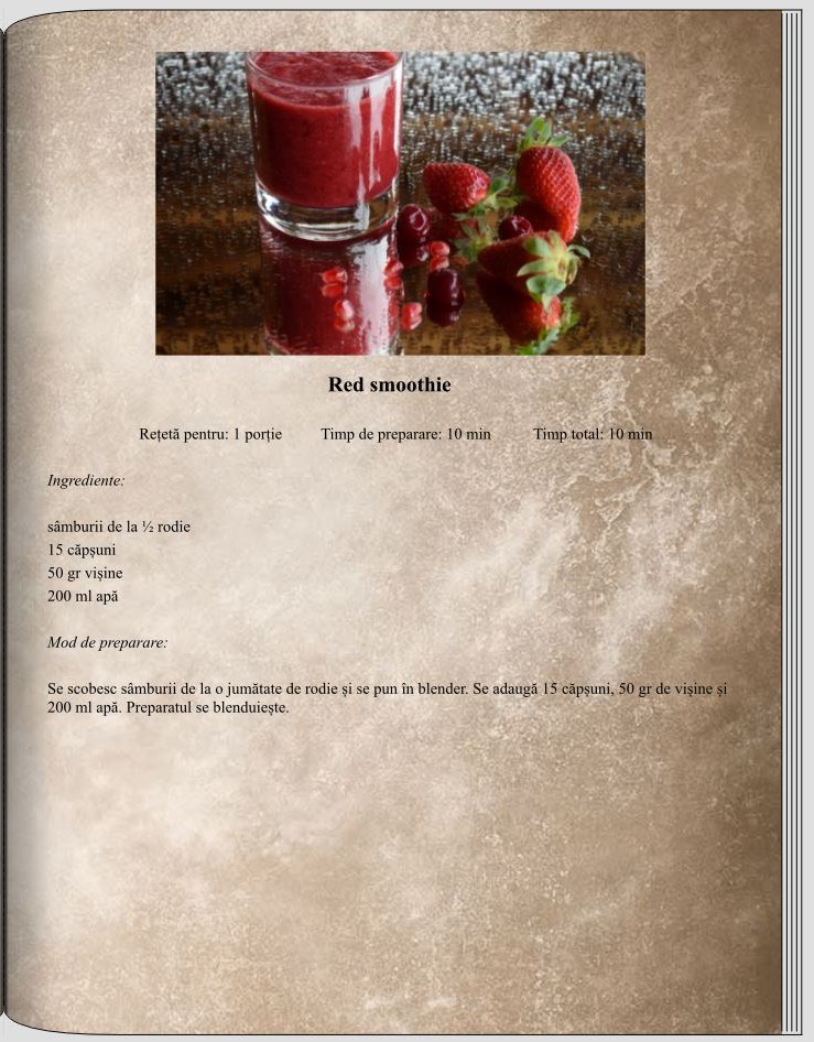 Red smoothie - Băuturi - Rețete delicioase, vegane pentru unii, de post pentru alții – Corina Marinescu
