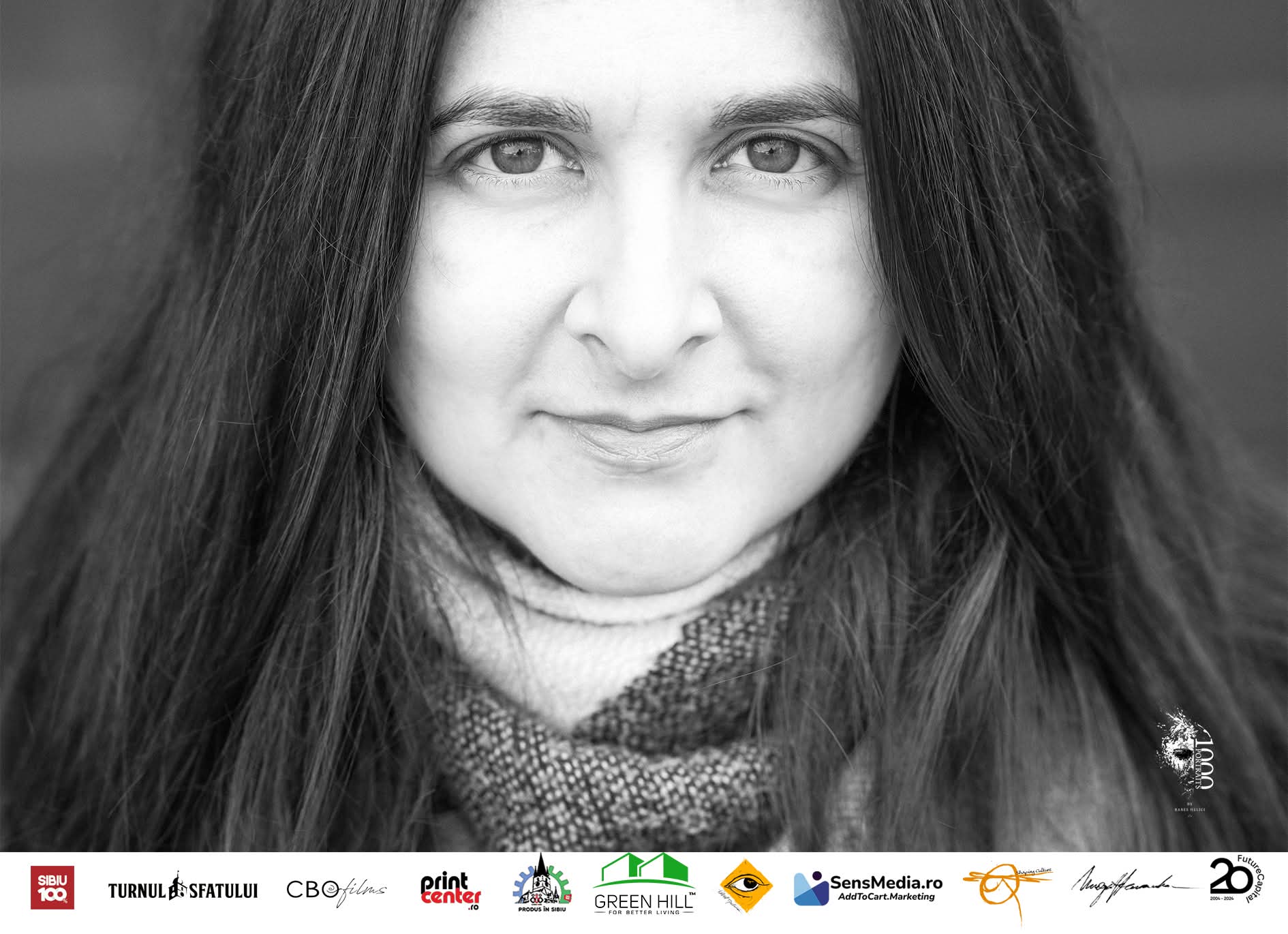 Portret alb-negru marca #omie