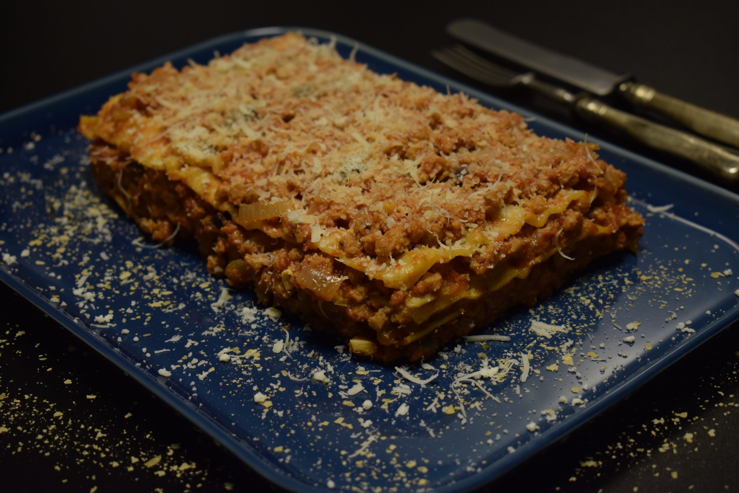 Lasagna cu soia texturată