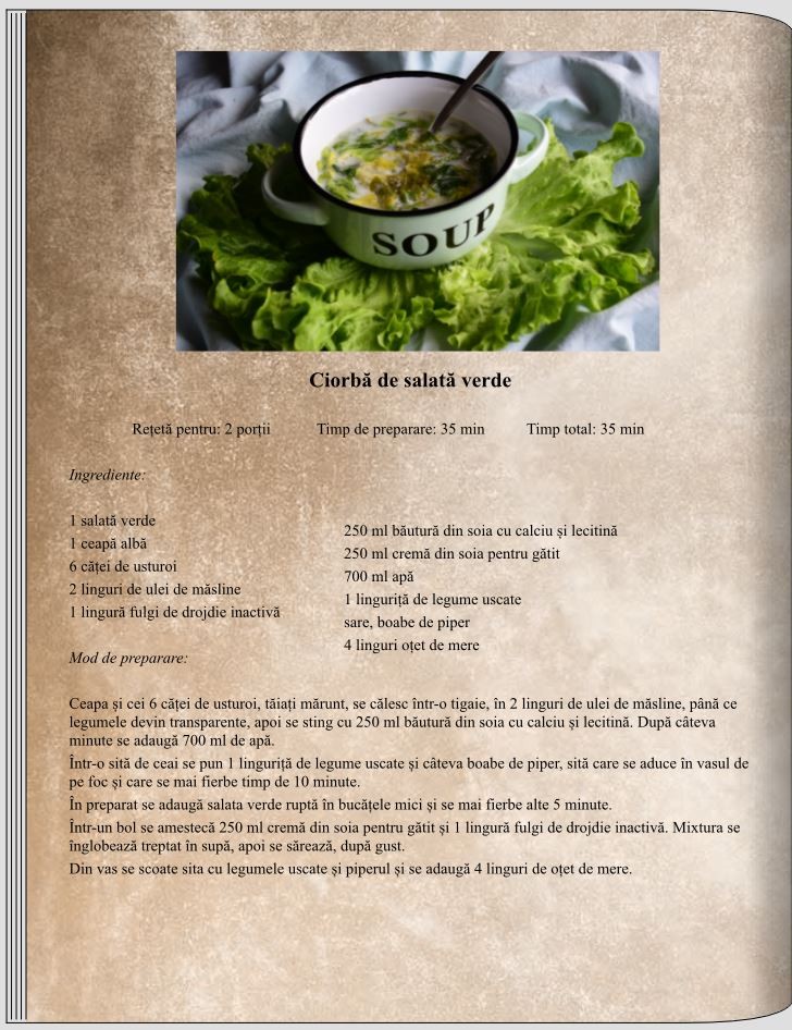 Ciorbă de salată verde
