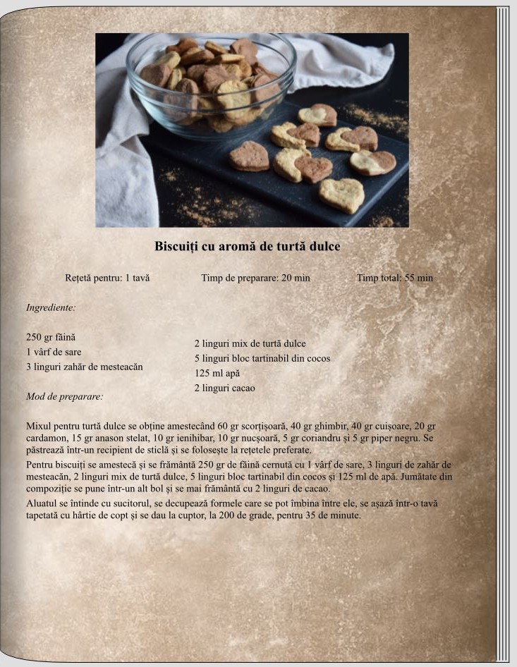 Biscuiți cu aromă de turtă dulce