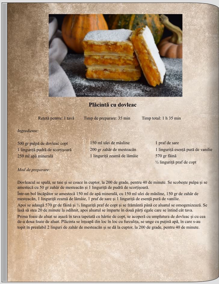 Plăcintă cu dovleac