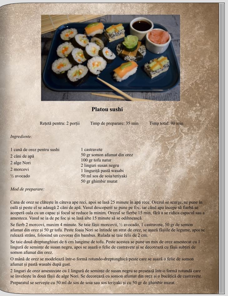 Platou sushi